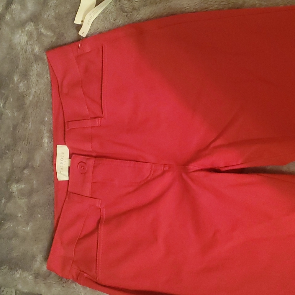 Talbots Red Capris - Picture 2 of 2